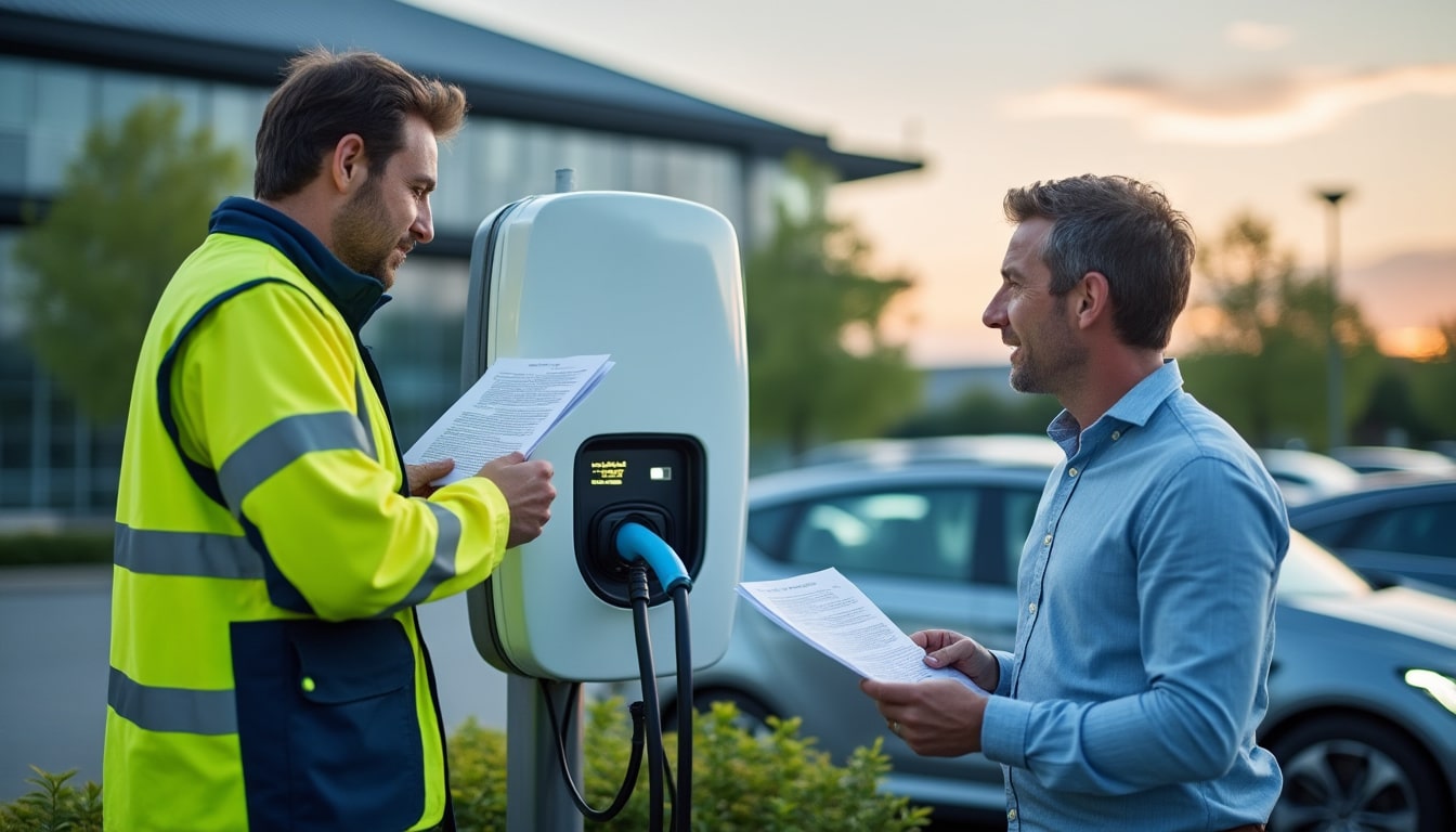 Illustration: Comprendre les obligations légales et réglementaires pour installer une borne en entreprise