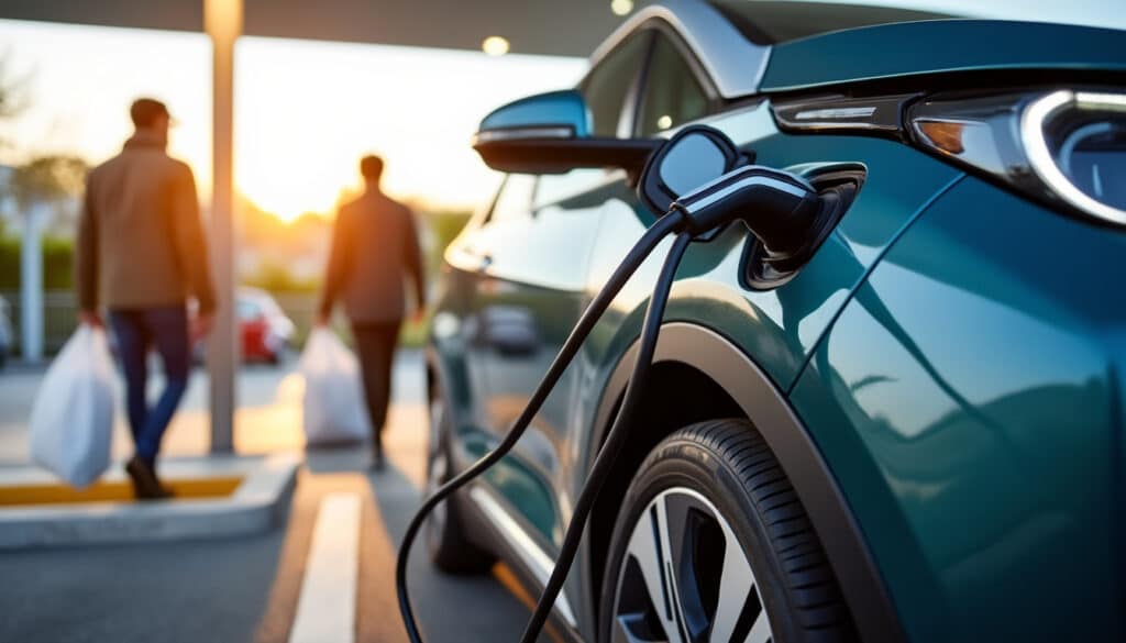 Borne de recharge voiture électrique gratuite Leclerc : pratique et accessible