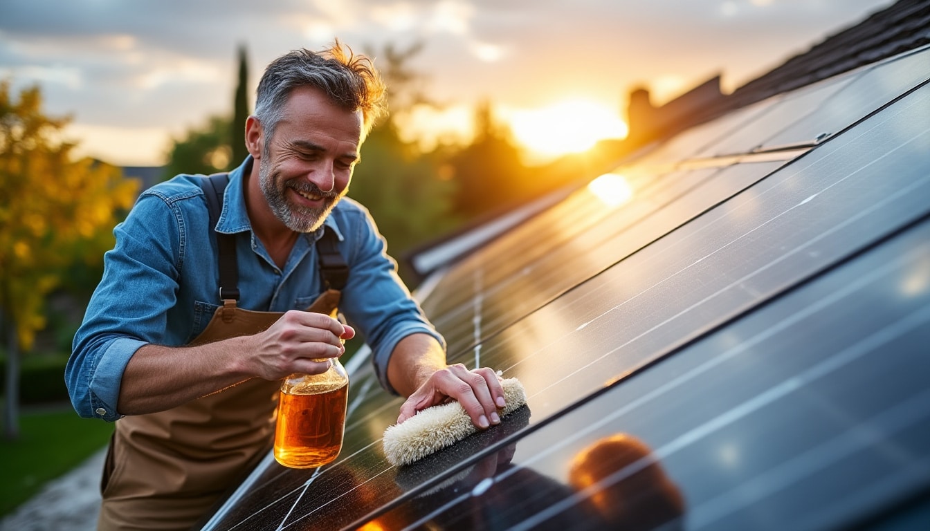 Illustration: Pourquoi il est essentiel d’entretenir régulièrement ses panneaux solaires