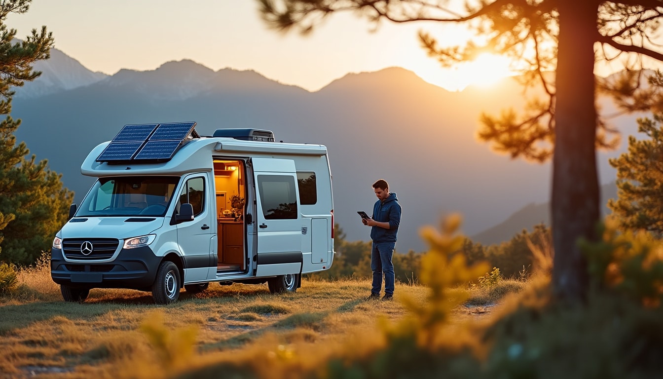 Illustration: Comprendre le fonctionnement d’un kit solaire de 500W pour camping-car