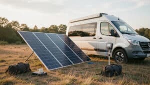 Panneau solaire pliable de 200 W pour l’autonomie nomade