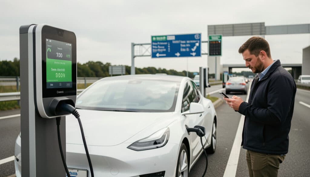 Prix d’une recharge de voiture électrique sur autoroute