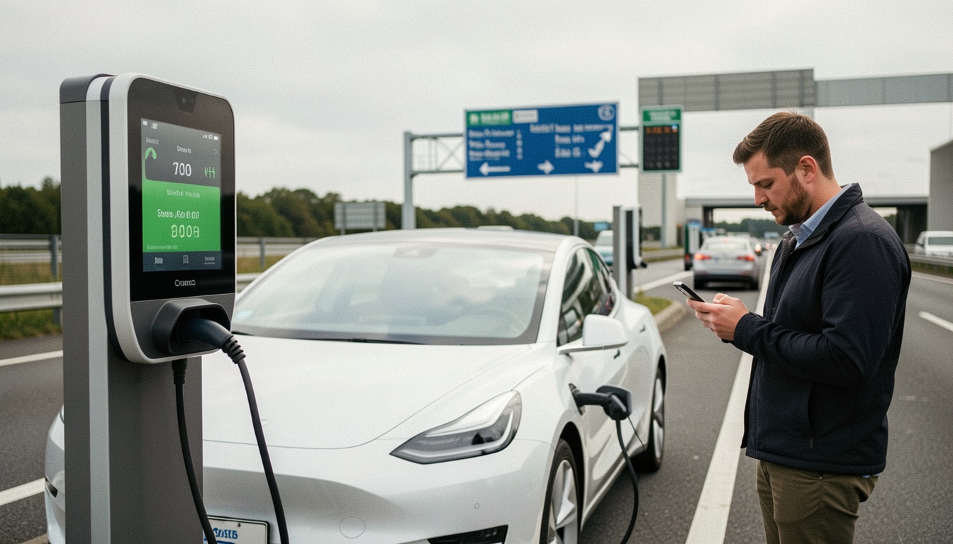 Prix d’une recharge de voiture électrique sur autoroute