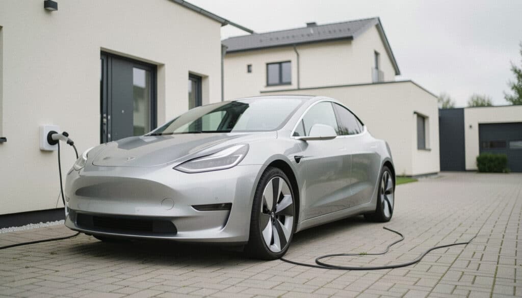 Recharger une voiture électrique sur prise domestique